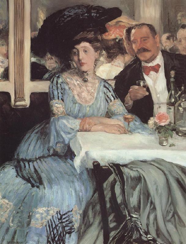 At Mouquin's, Glackens, William James